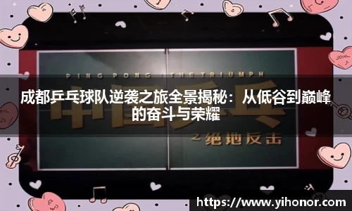 成都乒乓球队逆袭之旅全景揭秘：从低谷到巅峰的奋斗与荣耀